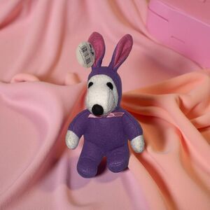NWT Whitman's Peanuts Easter Bunny Snoopy Plush Stuffed Animal Toy 7” P3